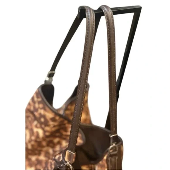 Coach Madison Ocelot Phoebe Shoulder Bag – Brown Leopard Print | EUC - Picture 6 of 12